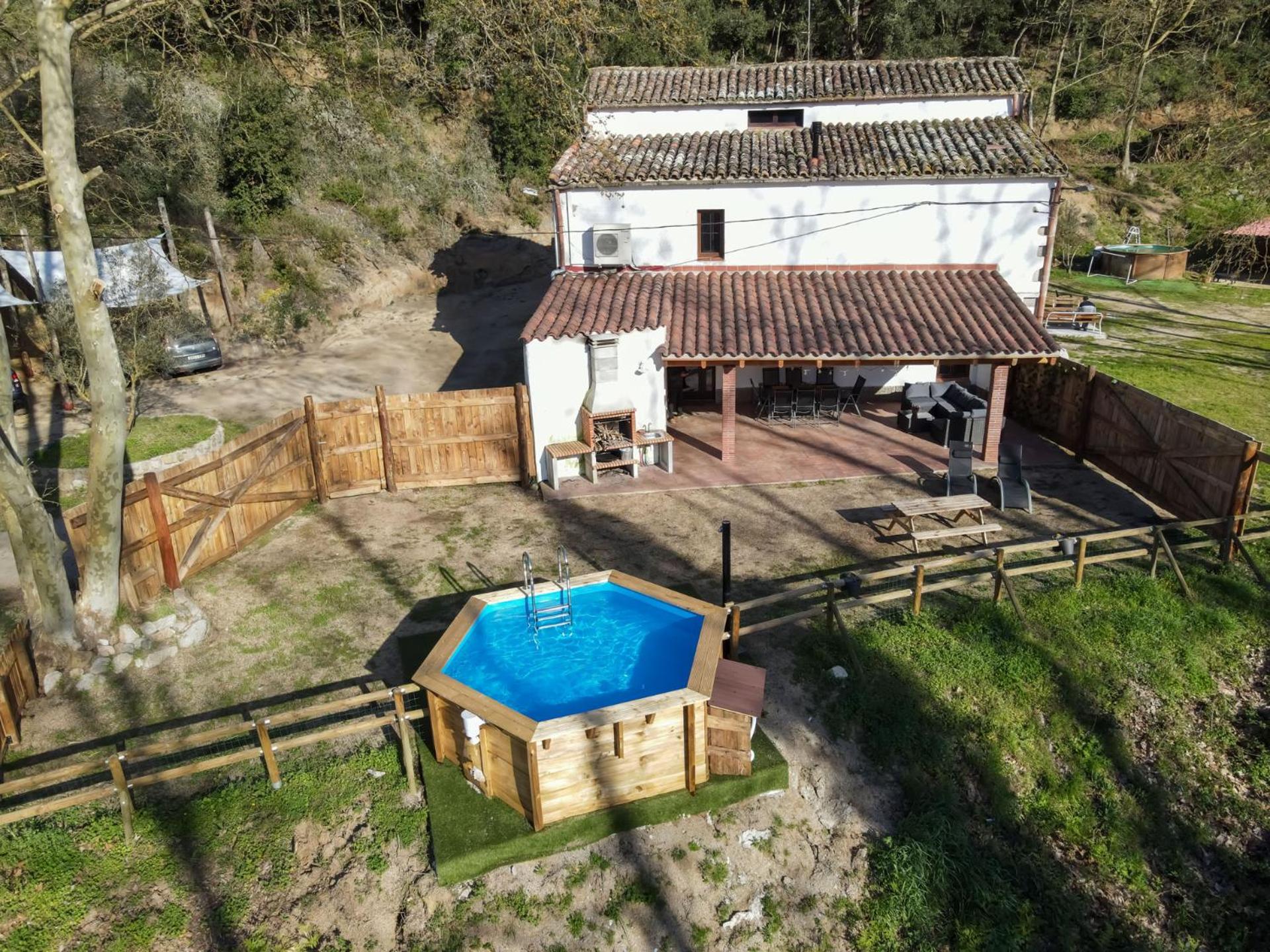 Casa Rural Can Ricos - El Mirador Del Montseny Vallgorguina Exterior photo