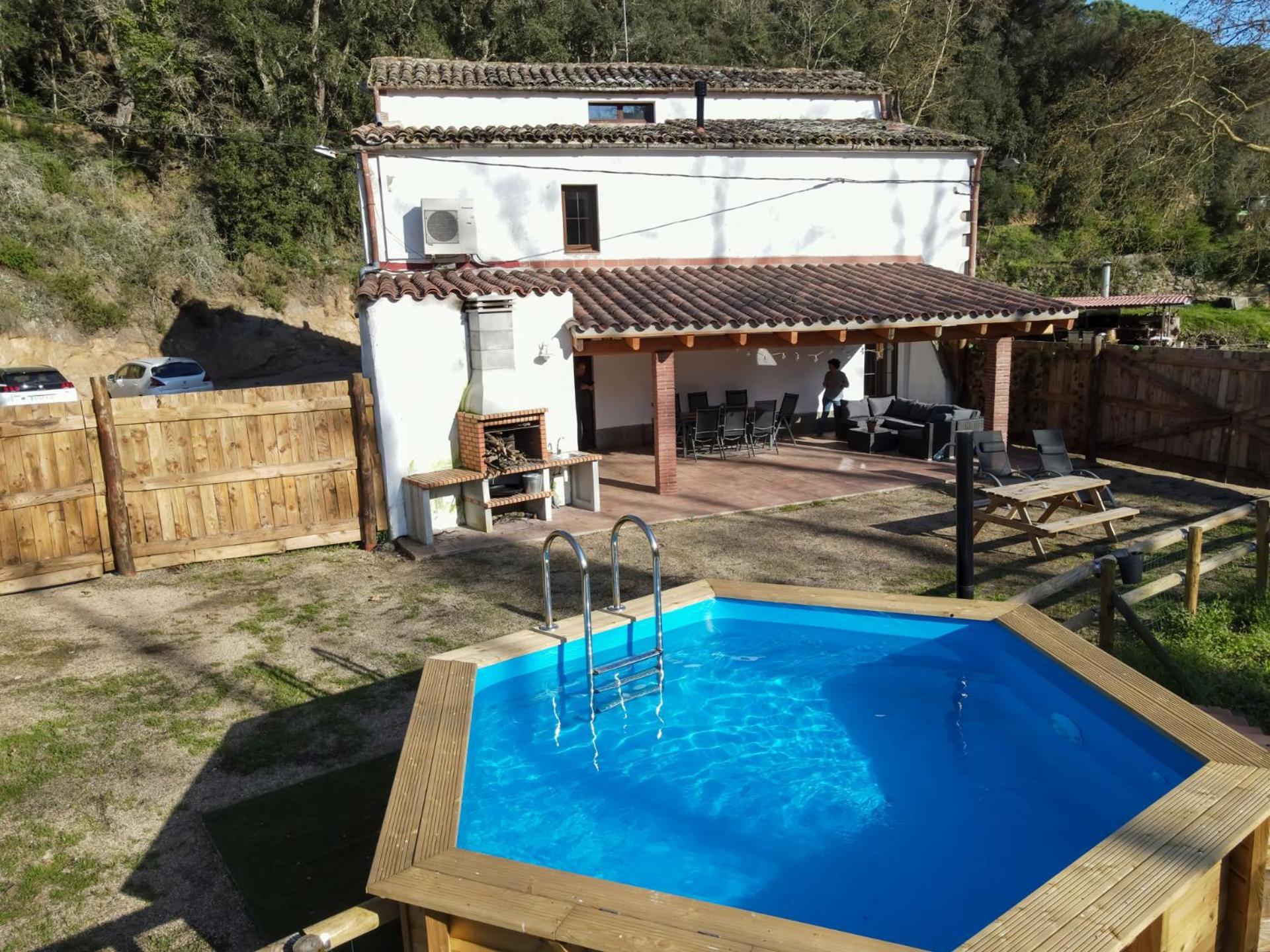 Casa Rural Can Ricos - El Mirador Del Montseny Vallgorguina Exterior photo